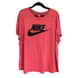 Nike Pink Short Sleeve Active Top Size 3X